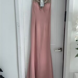 Elegant Pink Evening Gown